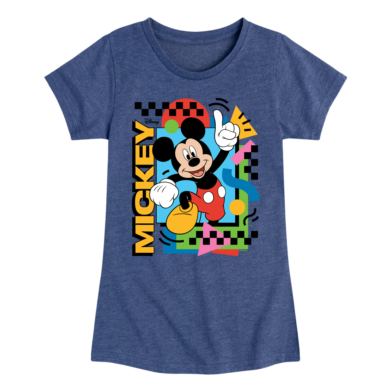 Disney - Mickey 90s Nostalgia - Toddler & Youth Girls Short Sleeve ...