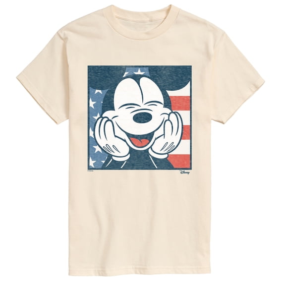 Disney - Mickey American Flag Men's Short Sleeve Graphic T-Shirt