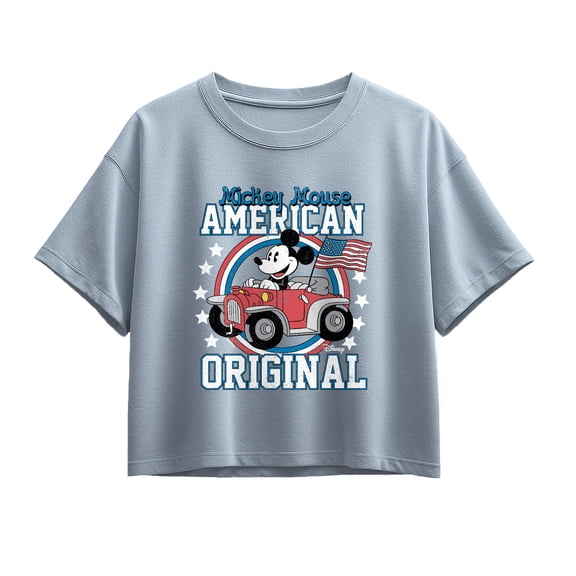 Disney - Mickey American Original - Youth Girls Boxy T-Shirt