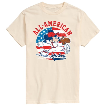 Disney - Mickey Americana Baseball Short Sleeve Graphic T-Shirt
