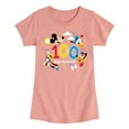 thumbnail image 1 of Disney - Mickey And Friends 100 Days School - Girls Toddler And Toddler And Youth Fitted Short Sleeve Graphic T-Shirt, 1 of 5