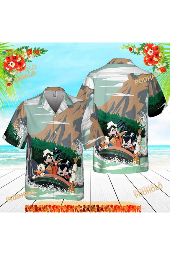 Disney Mickey And Friends Adventure Funny Hawaiian Shirt