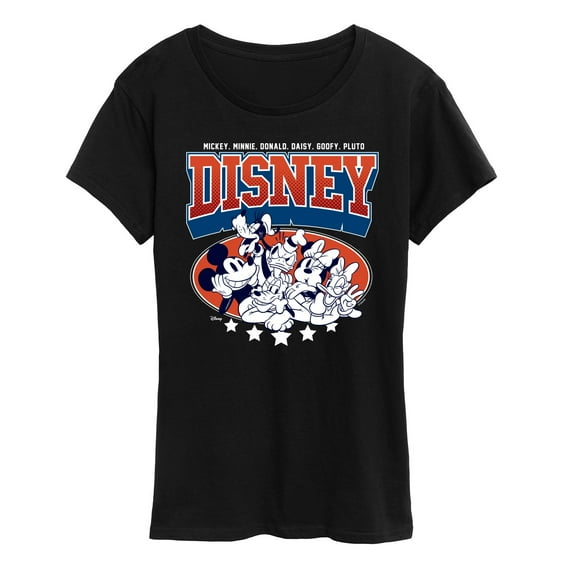 Disney - Mickey And Friends Americana - Women's Short Sleeve Graphic T-Shirt