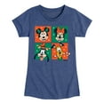 thumbnail image 1 of Disney - Mickey And Friends Christmas Grid - Toddler & Youth Girls Short Sleeve Graphic T-Shirt, 1 of 5