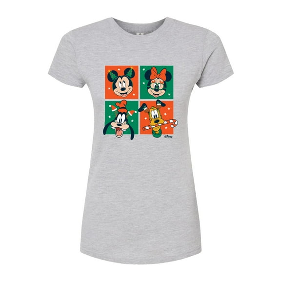 Disney - Mickey And Friends Christmas - Juniors Fitted Graphic T-Shirt
