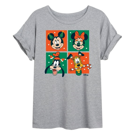 Disney - Mickey And Friends Christmas - Juniors Ideal Flowy Muscle T-Shirt