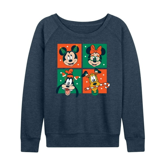 Disney - Mickey And Friends Christmas - Women's Lightweight French Terry Long Sleeve Shirt