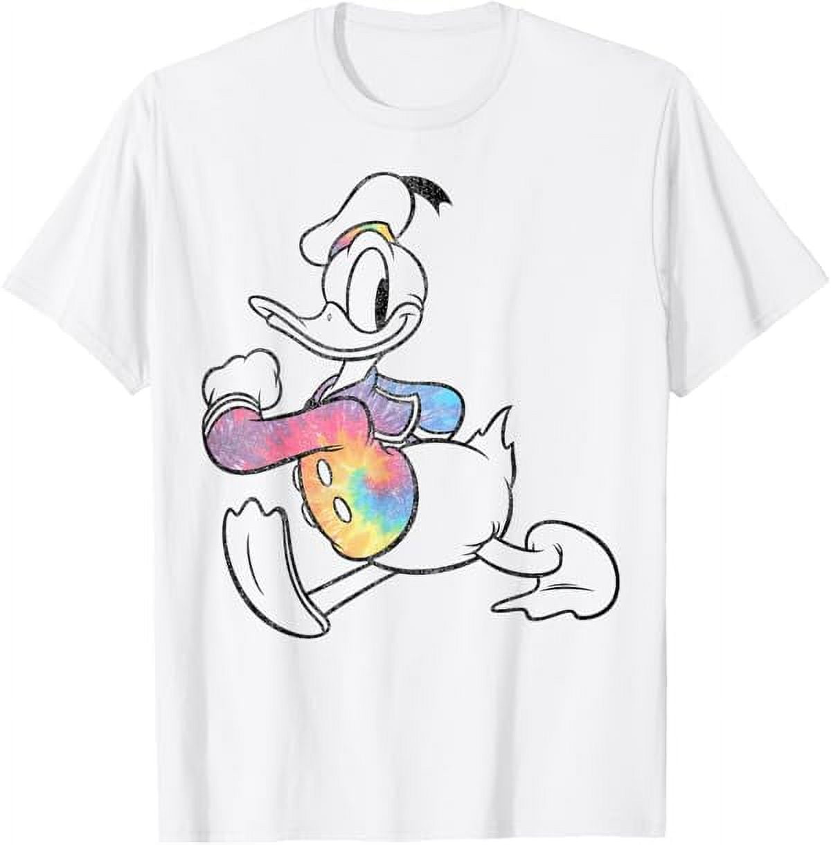 Disney Mickey And Friends Classic Donald Duck Tie Dye TShirt