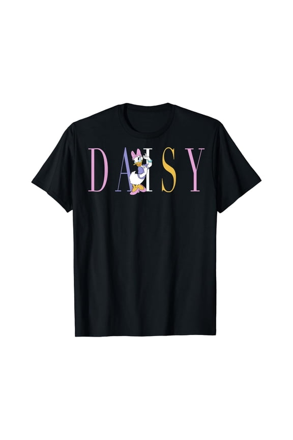 Disney Mickey And Friends Daisy Duck Simple Text T-Shirt