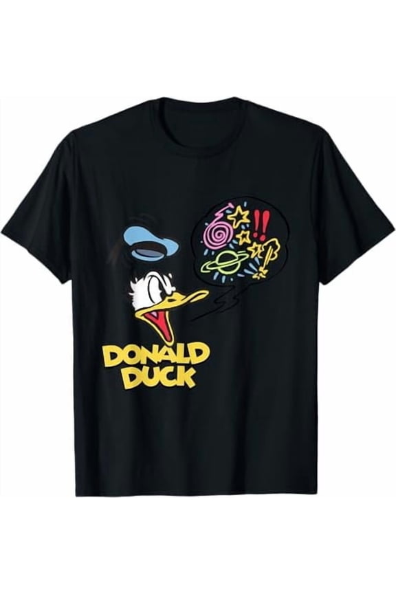 Disney Mickey And Friends Donald Duck Grumpy Temper Retro Character T-Shirt