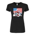 thumbnail image 1 of Disney - Mickey And Friends Flag - Juniors Fitted Graphic T-Shirt, 1 of 5
