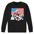 thumbnail image 1 of Disney - Mickey And Friends Flag - Men's Crew Neck Fleece Pullover, 1 of 5