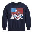 thumbnail image 1 of Disney - Mickey And Friends Flag - Toddler & Youth Crewneck Fleece Sweatshirt, 1 of 5
