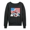 thumbnail image 1 of Disney - Mickey And Friends Flag - Women's Lightweight French Terry Long Sleeve Shirt, 1 of 5