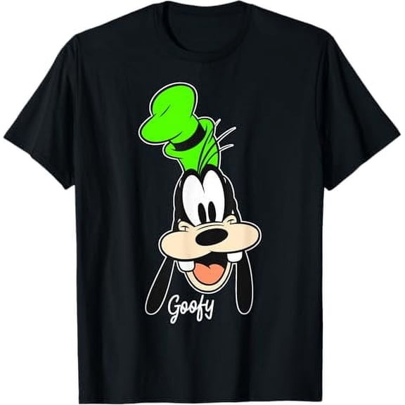 Disney Mickey And Friends Goofy Big Face Vintage Portrait T-Shirt