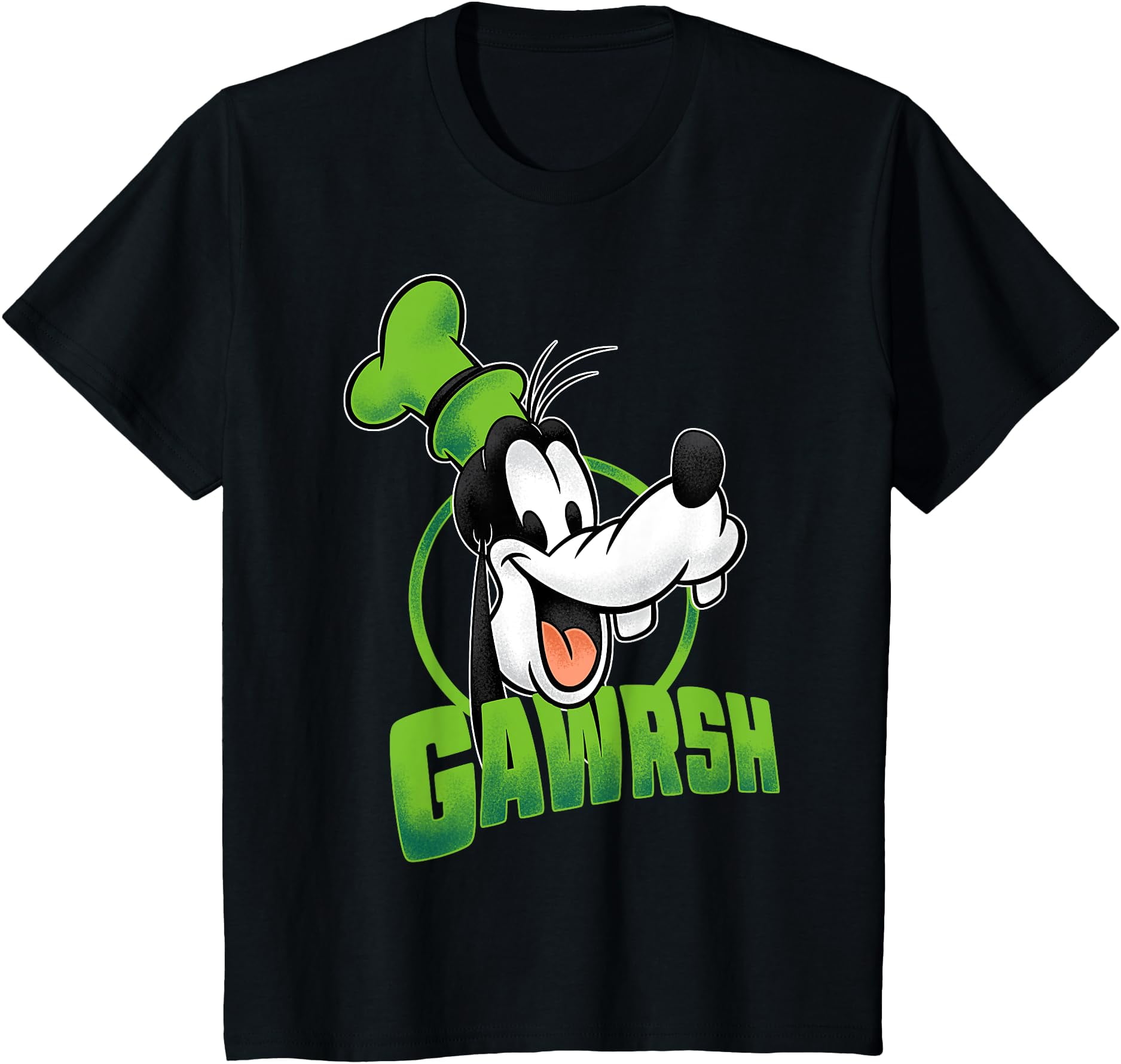 Disney Mickey And Friends Goofy Gawrsh Portrait T-Shirt, Black Color ...