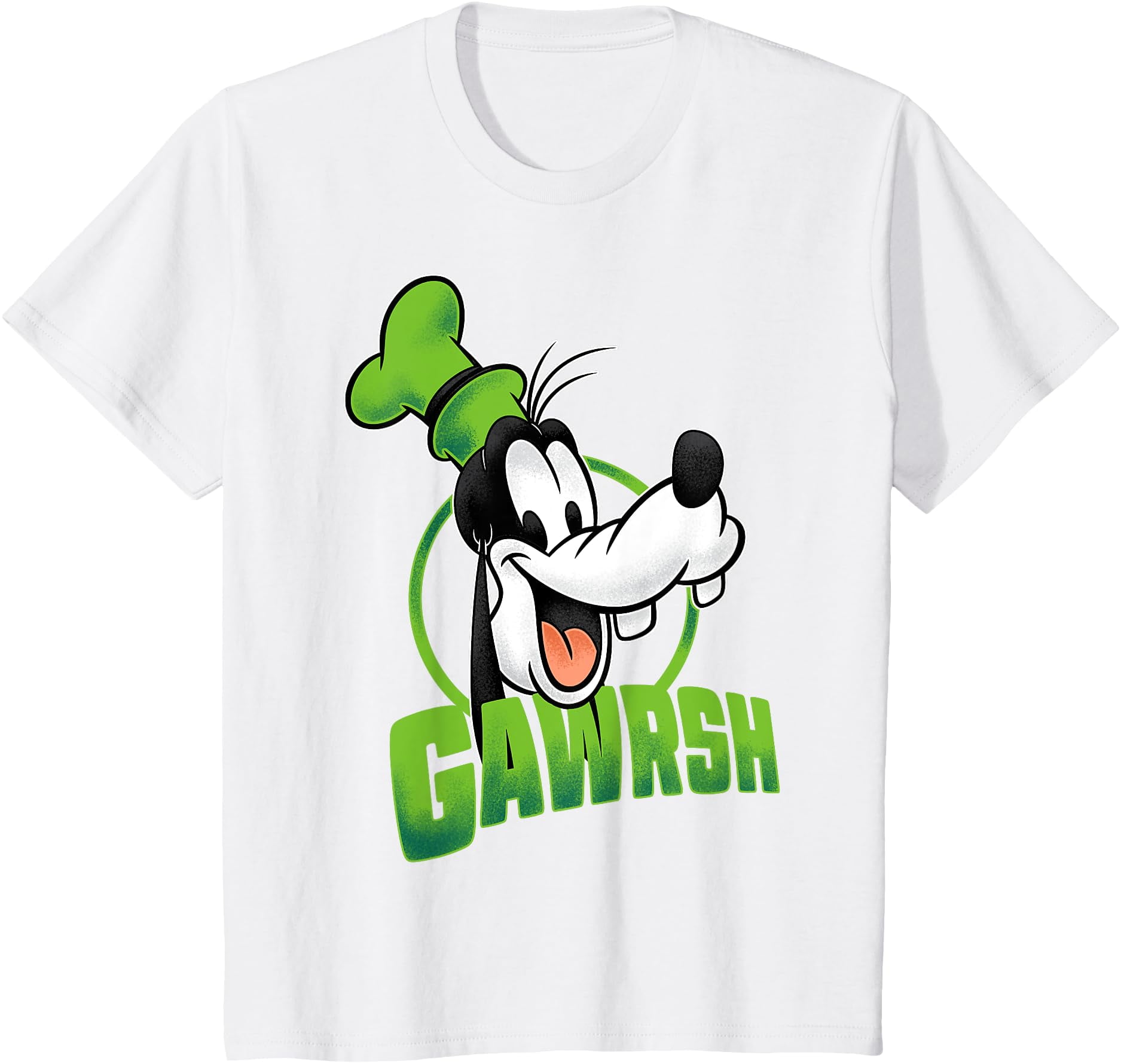 Disney Mickey And Friends Goofy Gawrsh Portrait T-Shirt, White Color ...