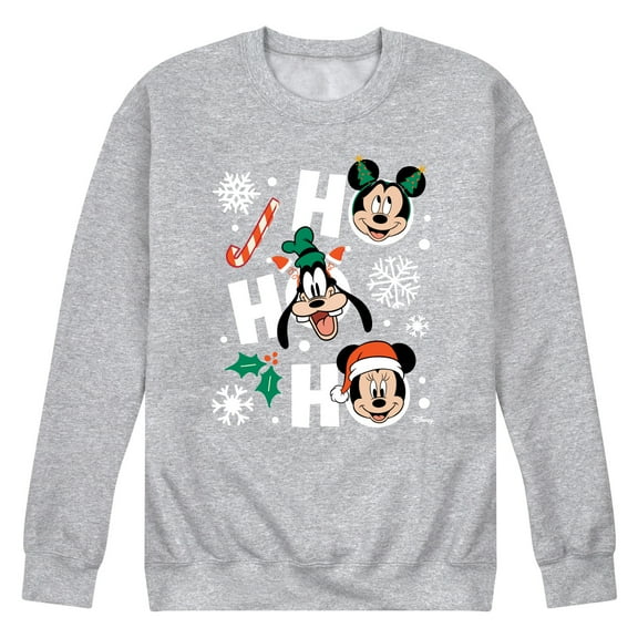 Disney - Mickey And Friends Ho Ho Ho - Men's Crew Fleece Sweatshirt Sweatshirt