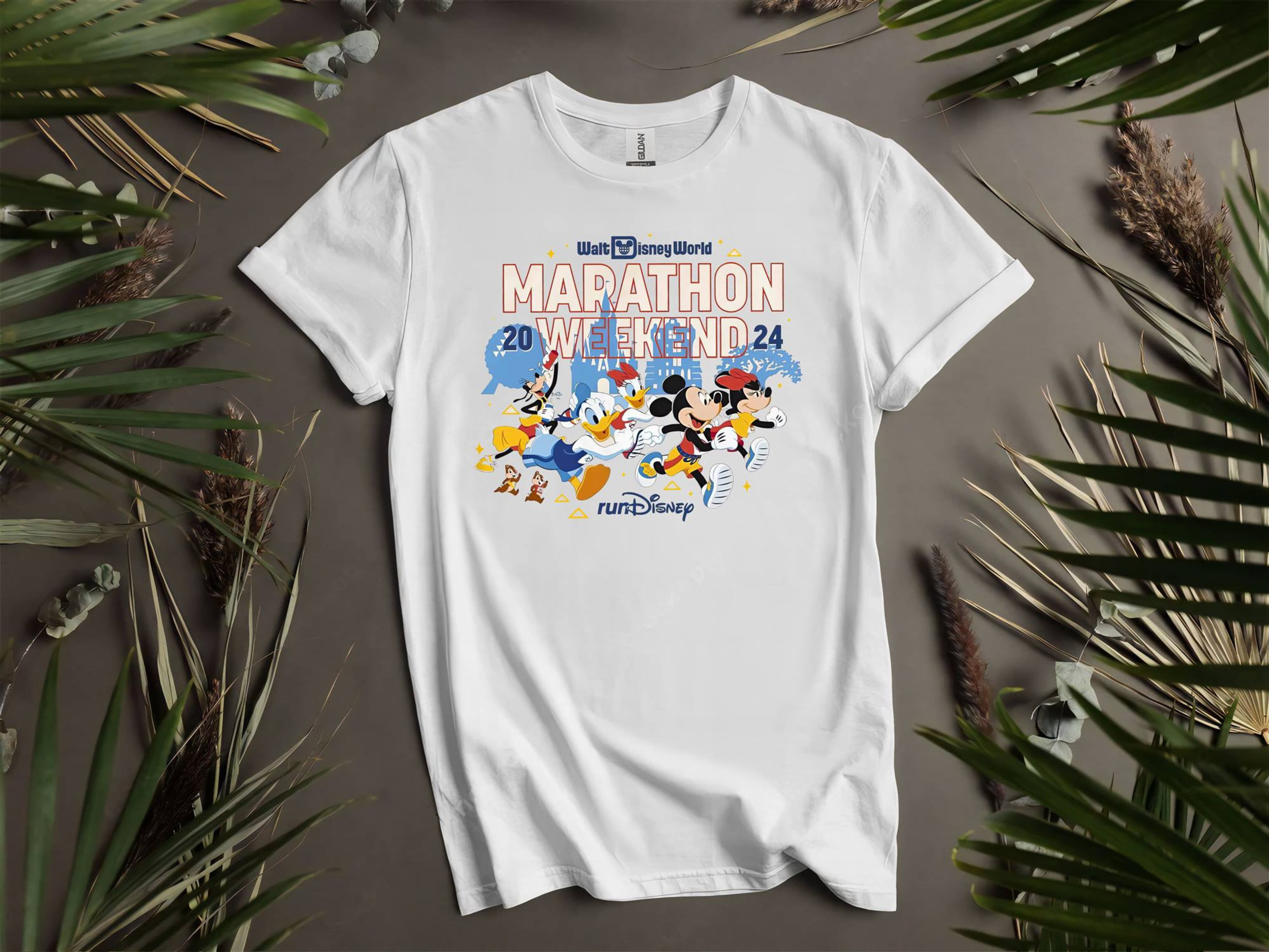 Disney Mickey And Friends Marathon Weekend 2024 Custom TShirts for Men