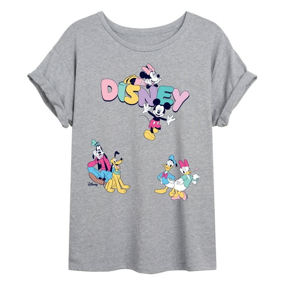 Disney - Mickey And Friends Oversized - Womens Oversized Graphic T-Shirt
