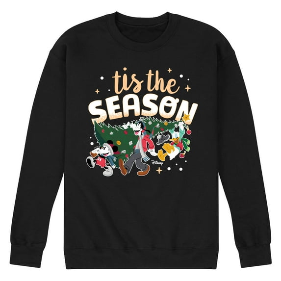 Disney - Mickey And Friends Tis The Season - Men's Crew Fleece Sweatshirt Sweatshirt
