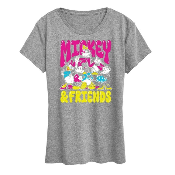 Disney - Mickey And Friends - Women's Short Sleeve Graphic T-Shirt