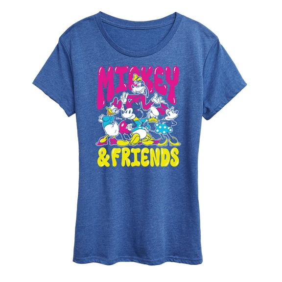 Disney - Mickey And Friends - Women's Short Sleeve Graphic T-Shirt