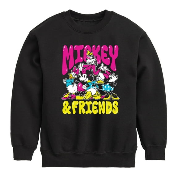 Disney - Mickey And Friends - Youth Crewneck Fleece Sweatshirt