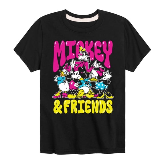 Disney - Mickey And Friends - Youth Short Sleeve Graphic T-Shirt