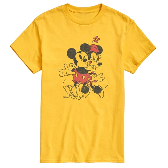 Disney - Mickey And Minnie Heart - Men's Short Sleeve Graphic T-Shirt