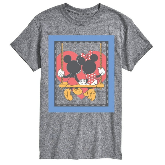 Disney - Mickey And Minnie Heart Swing - Men's Short Sleeve Graphic T-Shirt