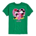 thumbnail image 1 of Disney - Mickey And Minnie Heart - Toddler & Youth Short Sleeve Graphic T-Shirt, 1 of 4