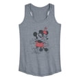 thumbnail image 1 of Disney - Mickey And Minnie Heart - Women's Racerback Graphic Tank, 1 of 4