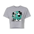 thumbnail image 1 of Disney - Mickey And Minnie Mouse - Juniors Cropped Cotton Blend T-Shirt, 1 of 5