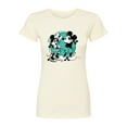 thumbnail image 1 of Disney - Mickey And Minnie Mouse - Juniors Fitted Graphic T-Shirt, 1 of 5