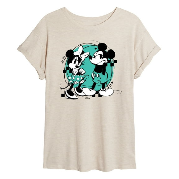 Disney - Mickey And Minnie Mouse - Juniors Ideal Flowy Muscle T-Shirt
