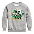 thumbnail image 1 of Disney - Mickey And Minnie Pot Of Gold - Toddler And Youth Crewneck Fleece Sweatshirt, 1 of 5