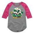 thumbnail image 1 of Disney - Mickey And Minnie Pot Of Gold - Toddler And Youth Girls Raglan Graphic T-Shirt, 1 of 4