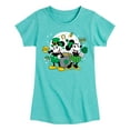 thumbnail image 1 of Disney - Mickey And Minnie Pot Of Gold - Toddler And Youth Girls Short Sleeve Graphic T-Shirt, 1 of 5