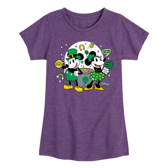 Disney - Mickey And Minnie Pot Of Gold - Toddler And Youth Girls Short ...