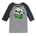 thumbnail image 1 of Disney - Mickey And Minnie Pot Of Gold - Toddler And Youth Raglan Graphic T-Shirt, 1 of 5