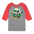 thumbnail image 1 of Disney - Mickey And Minnie Pot Of Gold - Toddler And Youth Raglan Graphic T-Shirt, 1 of 6