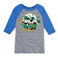 thumbnail image 1 of Disney - Mickey And Minnie Pot Of Gold - Toddler And Youth Raglan Graphic T-Shirt, 1 of 6