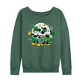 thumbnail image 1 of Disney - Mickey And Minnie Pot Of Gold - Women's Lightweight French Terry Long Sleeve Shirt, 1 of 5