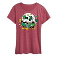 thumbnail image 1 of Disney - Mickey And Minnie Pot Of Gold - Women's Short Sleeve Graphic T-Shirt, 1 of 5
