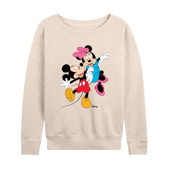 Disney - Mickey And Minnie - Women's French Terry Long Sleeve Pullover