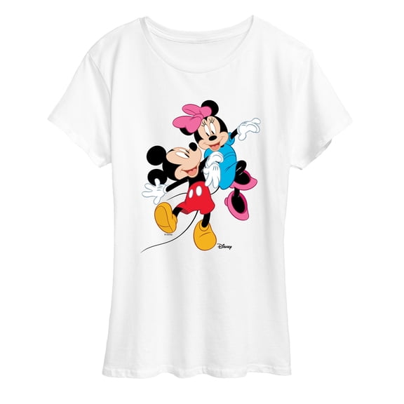Disney - Mickey And Minnie - Women's Short Sleeve Graphic T-Shirt