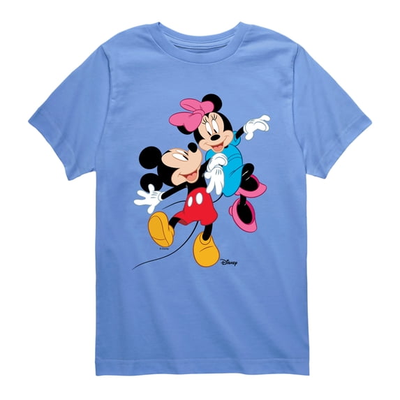 Disney - Mickey And Minnie - Youth Boys Short Sleeve Graphic T-Shirt