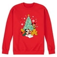 thumbnail image 1 of Disney - Mickey And Pluto Christmas Tree - Men's Crew Fleece Sweatshirt Sweatshirt, 1 of 5