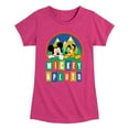 thumbnail image 1 of Disney - Mickey & Pluto - Outdoor Adventures Fun - Toddler & Youth Girls Short Sleeve Graphic T-Shirt, 1 of 5